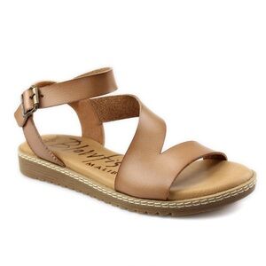 Blowfish Osta Brown Strappy Gladiator Flat Sandals Bohemian Size 11